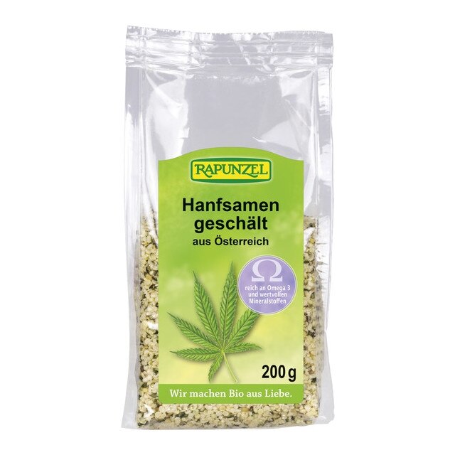 Seminte de canepa decojite Bio Rapunzel 200 g