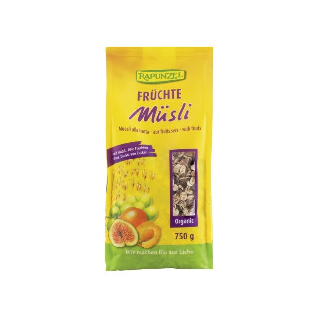 Musli de fructe Bio Rapunzel 750 g
