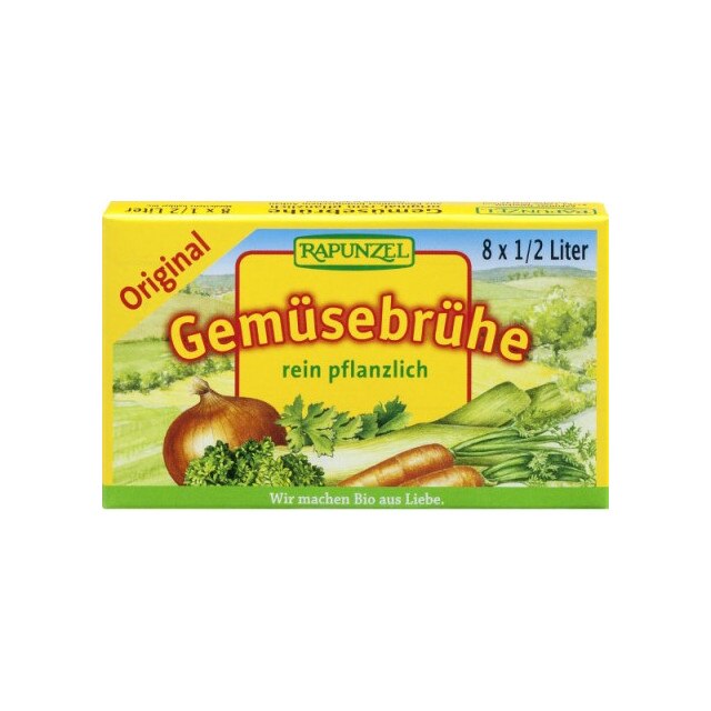 Cub de Supa de legume Orginal 8 buc Bio Rapunzel 84 g