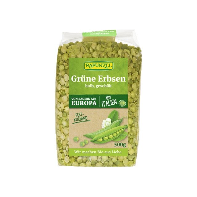 Mazare verde jumatati decojita Bio Rapunzel 500 g