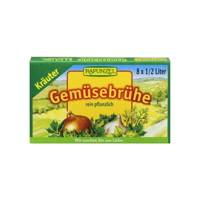 Cub de Supa de legume cu ierburi 8 buc Bio Rapunzel 84 g