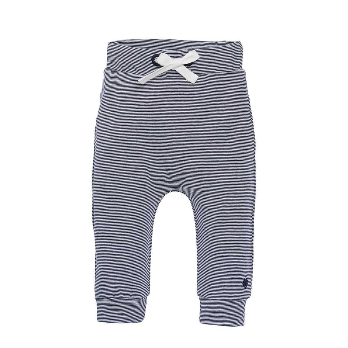 Pantaloni bebe, Noppies, Yip, cu dungi, bleumarin, Bleumarin/Alb