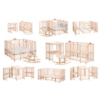 patut bebe modular 8 in 1 patricks toys  lemn de fag natur 120 x 60 pana la 180 x 90 cm imagen 11_0_
0