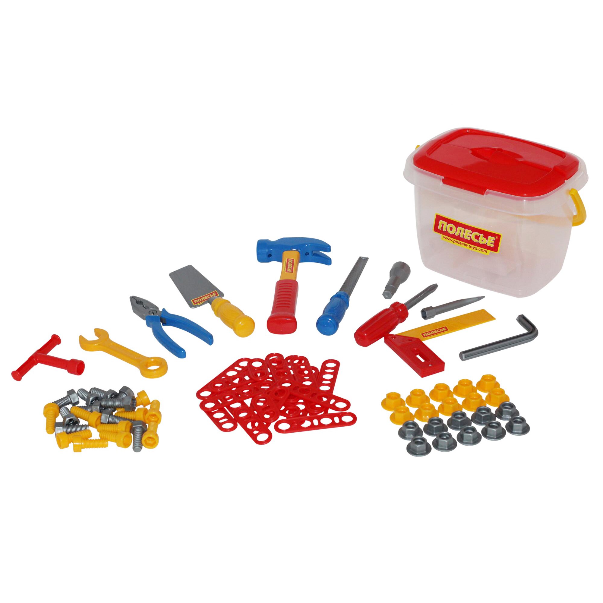 Set cutie cu unelte, Polesie, 72 piese