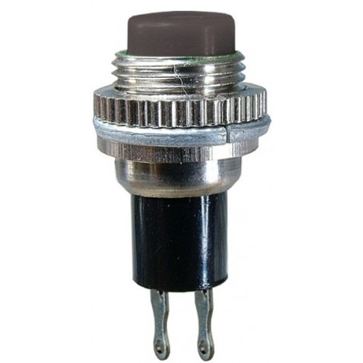 Intrerupator fara retinere, negru, 25x13mm, 124710