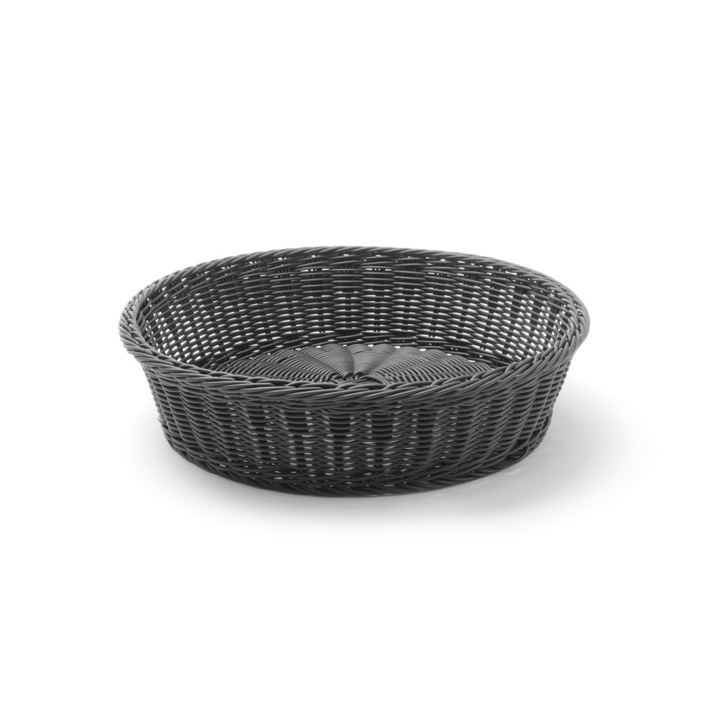 Cos servire pentru paine, Hendi Ø400x(H)90 mm, Negru