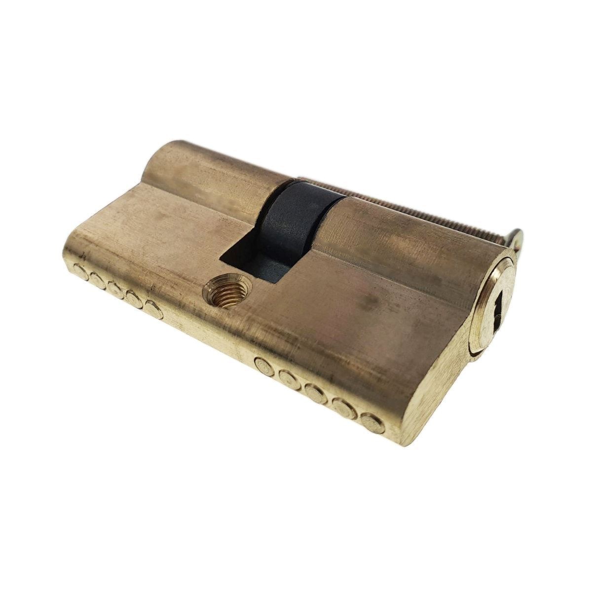 Cilindru usa FAM-65400, butuc pentru usa, 5 chei, 60mm, alama natur