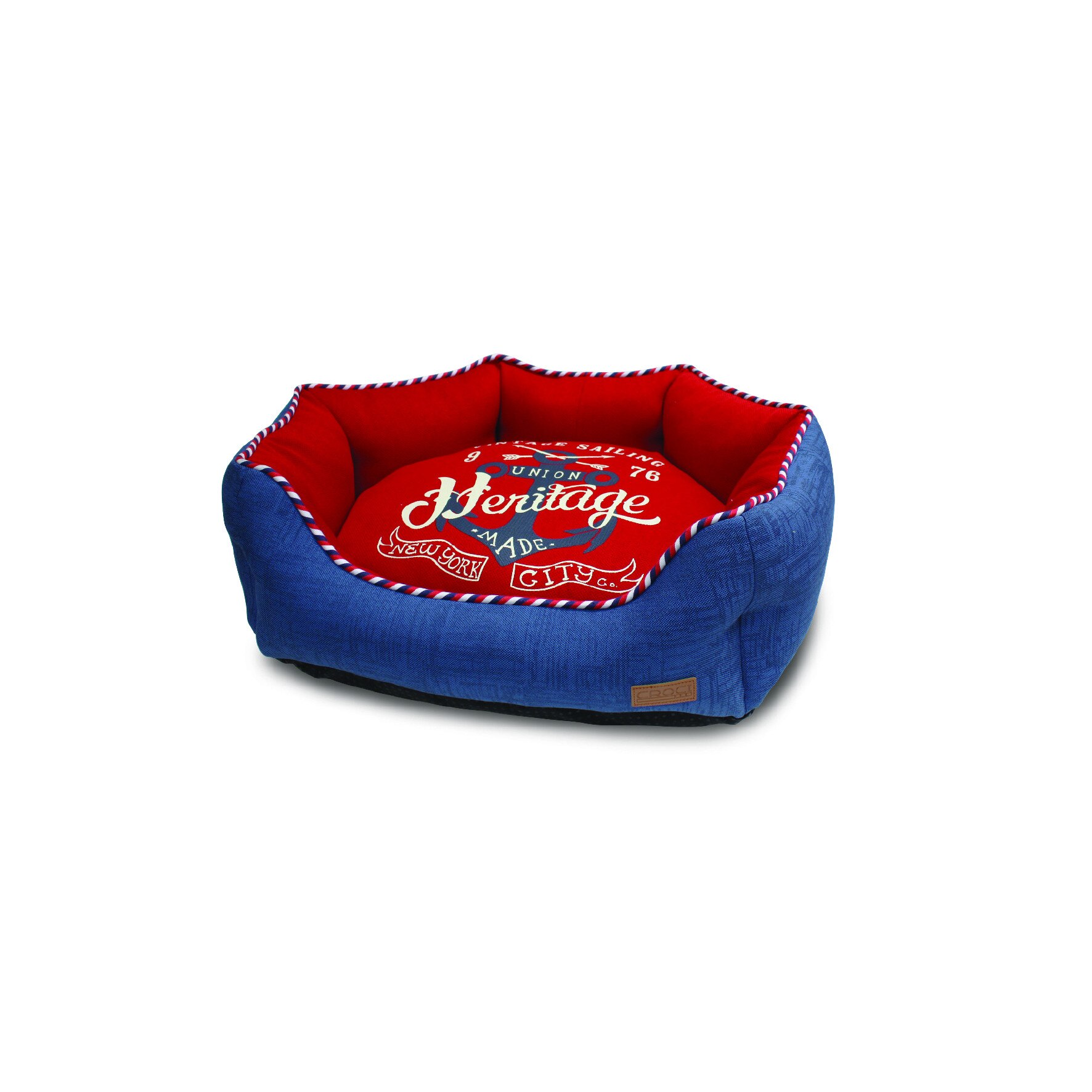 Pat oval pentru caini si pisici “VINTAGE SAILOR” 50 x 40 x 17 cm
