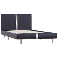 cadru pat o persoana vidaxl led piele artificiala-lemn 90 x 200 cm negru imagen 27_0_
0