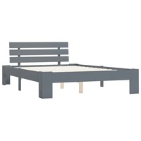 cadru de pat dublu cu tablie vidaxl lemn masiv pin 120 x 200 cm gri imagen 56_0_
0