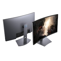 Monitor Curbat Gaming LED VA Dell 31.5", WQHD, Display Port, HDMI, 165Hz, FreeSync, Negru , Pivot, S3220DGF