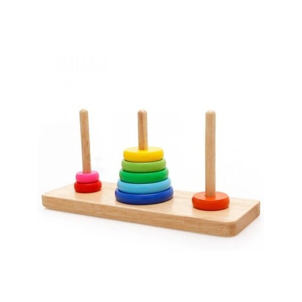 Joc puzzle educativ din lemn Turnul din Hanoi
