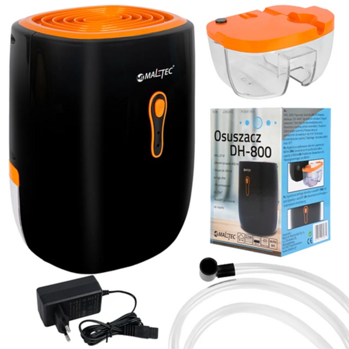 Uscator de aer electric Maltec si absorbant de umiditate DH-800, 300 ml/zi