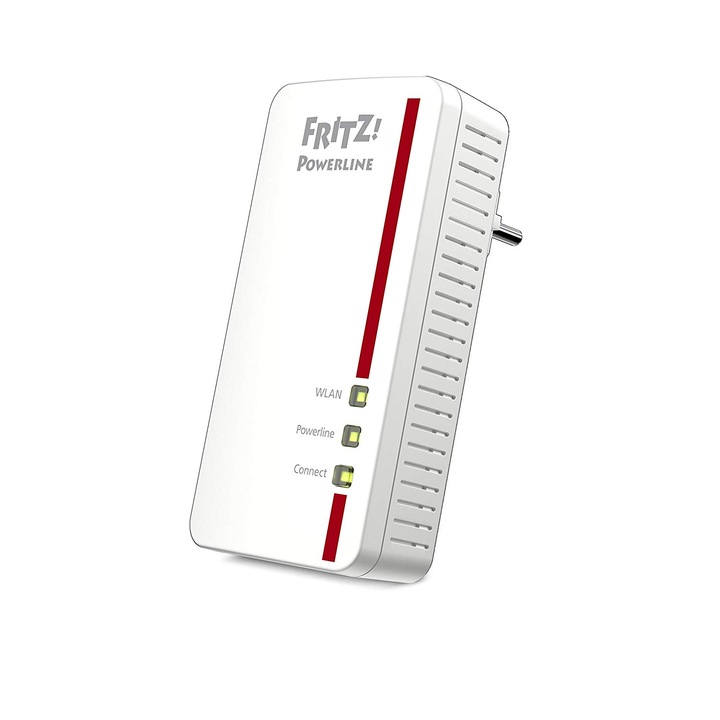 Hálózati adapter, FRITZPowerline 1260E, nemzetközi verzió, 10 100 1000 Mbit/s, Gigabit Ethernet, Mesh