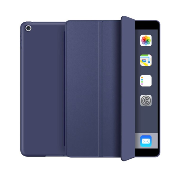 Husa Tech-Protect Smartcase compatibila cu iPad 10.2 inch (2019/2020/2021) Navy Blue