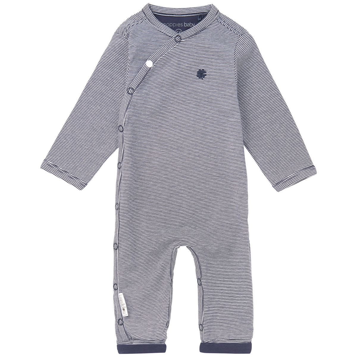 Salopeta bebe, Noppies, cu dungi, Quin, bleumarin, Bleumarin/Alb, 68 CM