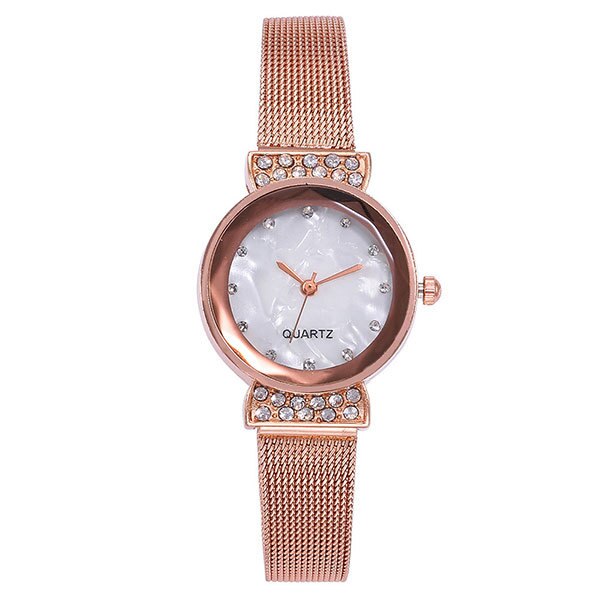 Ceas Viser Dama Quartz Casual Elegant Rose, PN999691RE, curea din metal (mesh), afisaj Analog