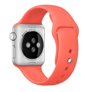 Curea iUni compatibila cu Apple Watch 1/2/3/4/5/6, 40mm, Silicon, Red