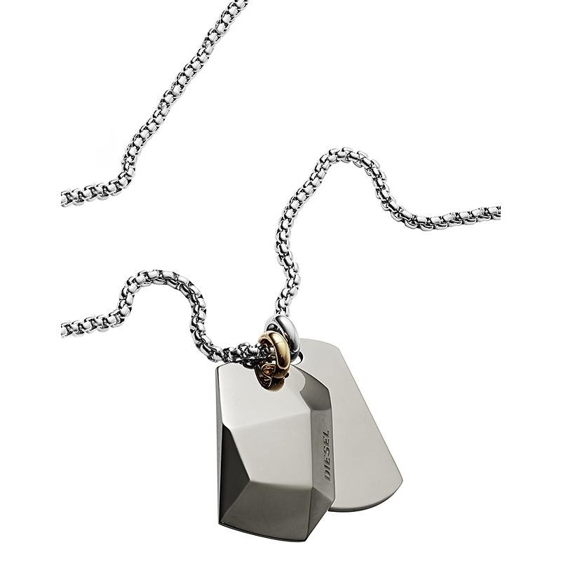 Lant Diesel Double Dog Tag DX1143040, Argintiu