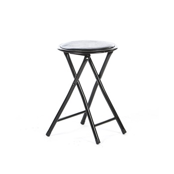 Taburet pliant Malaga, Negru Taburet pliant Malaga, Negru