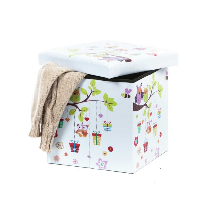 Taburet Design 38x38, Owls