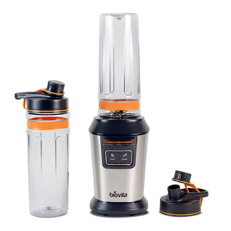 Blender personal Biovita Legend-800, 2 vase x 0.6 L, putere 800W, Inox