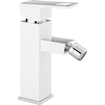Baterie de bideu ANEMON cu sistem de dop automat BCZ W310, finisaj crom-alb Baterie de bideu ANEMON cu sistem de dop automat BCZ W310, finisaj crom-alb