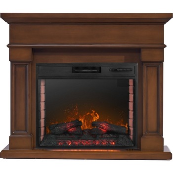 Semineu electric 3D ElectricSun Marisa maro cu focar de 28, L120xH102cm, cu sunet Semineu electric 3D ElectricSun Marisa maro cu focar de 28, L120xH102cm, cu sunet