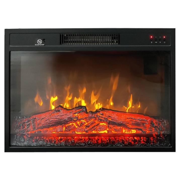 Beépíthető elektromos kandalló, ElectricSun, 23 hüvelykes, hanghatással, 3 szín, telefonos alkalmazással, SZ59xM44cm