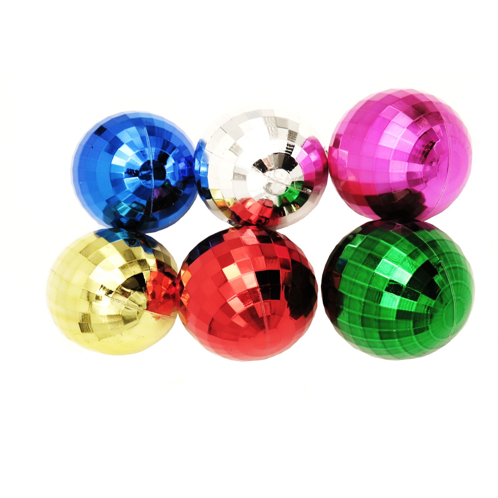 Set 6 globuri colorate, 3 cm