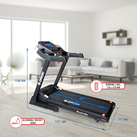 Banda de alergat electrica Orion Race G2, viteza maxima 14 km/h