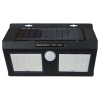 aplica cu 40 led-uri integrate cu panou solar  senzor de lumina  senzor de miscare  negru imagen 59_0_
0