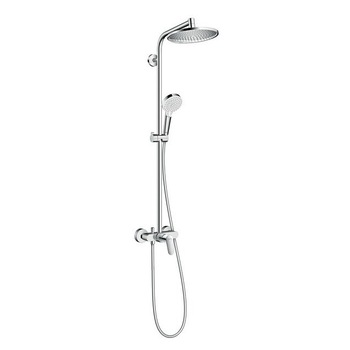 Showerpipe Hansgrohe Crometta S240 1 jet crom cu baterie dus inclusa Showerpipe Hansgrohe Crometta S240 1 jet crom cu baterie dus inclusa