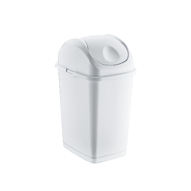 Cos gunoi cu capac batant RAKI ICIKALA 10lt alb