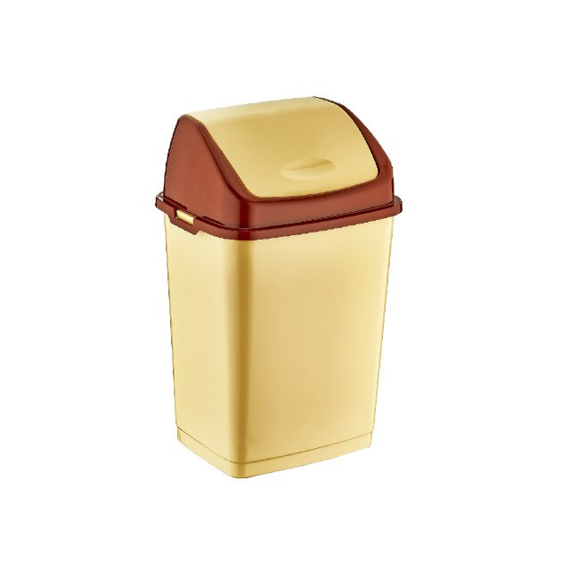 Cos gunoi cu capac batant RAKI FANTASY 10lt bej