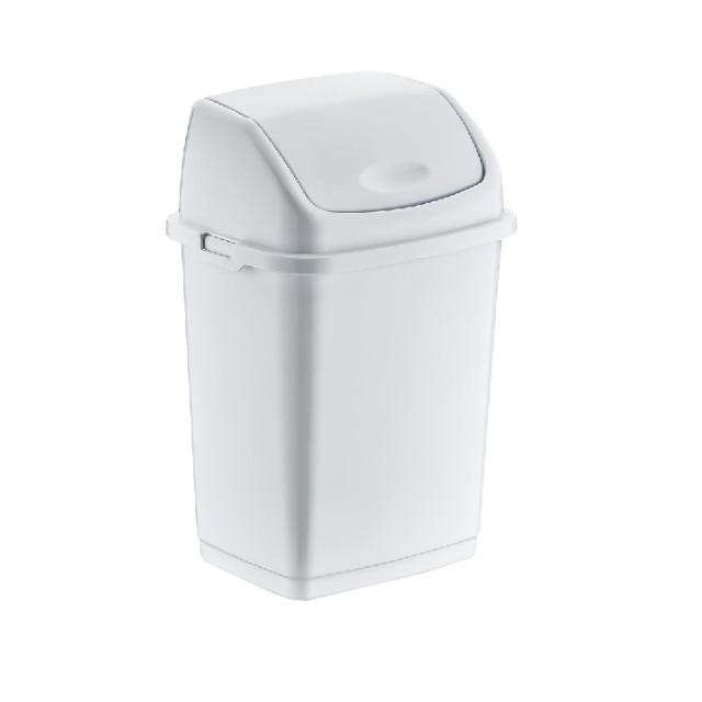 Cos gunoi cu capac batant RAKI FANTASY 35lt alb