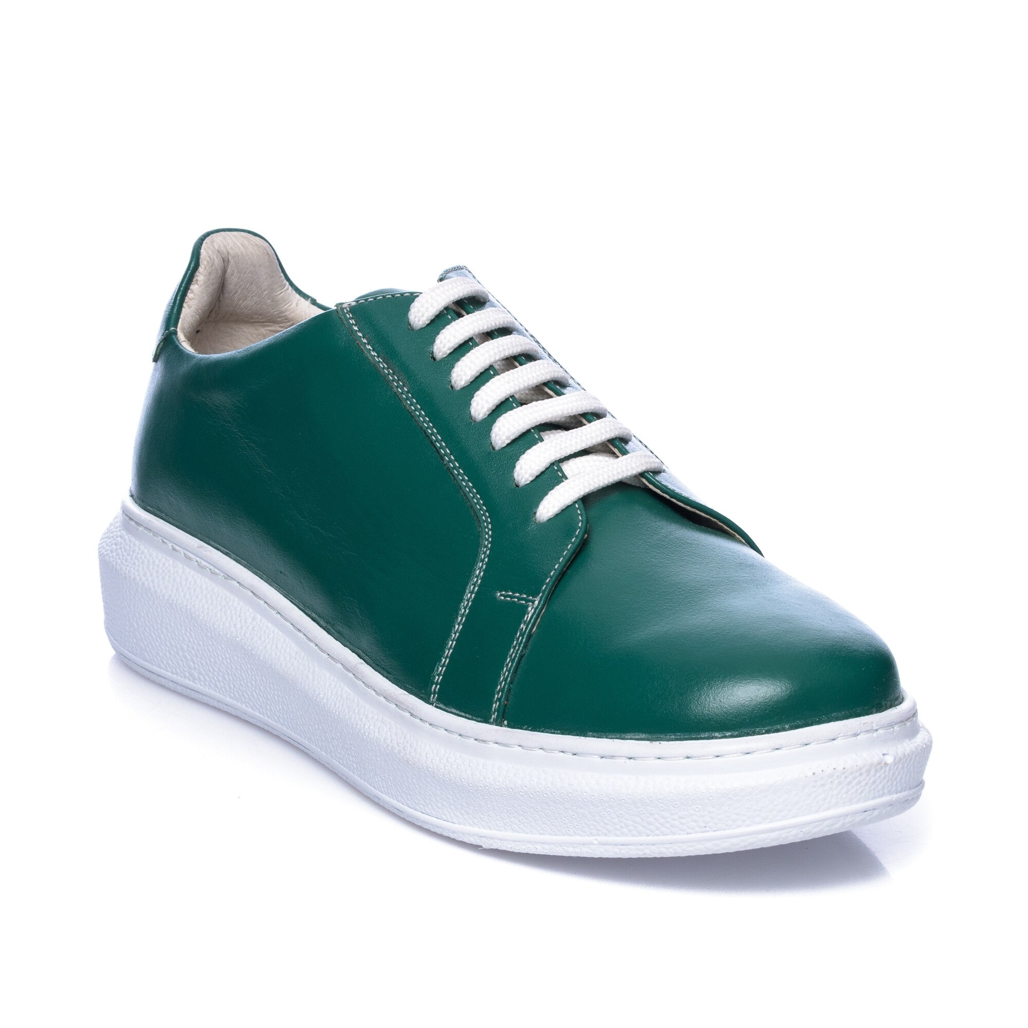 Pantofi barbati din piele naturala - Verde Box - TC3 VB, Verde