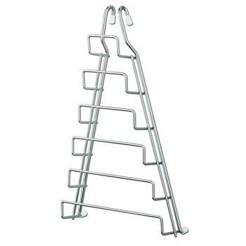 Suport vase 24 x 8.5 x 44.5 cm, pentru bucatarie din metal cormat argintiu, ATS Suport vase 24 x 8.5 x 44.5 cm, pentru bucatarie din metal cormat argintiu, ATS