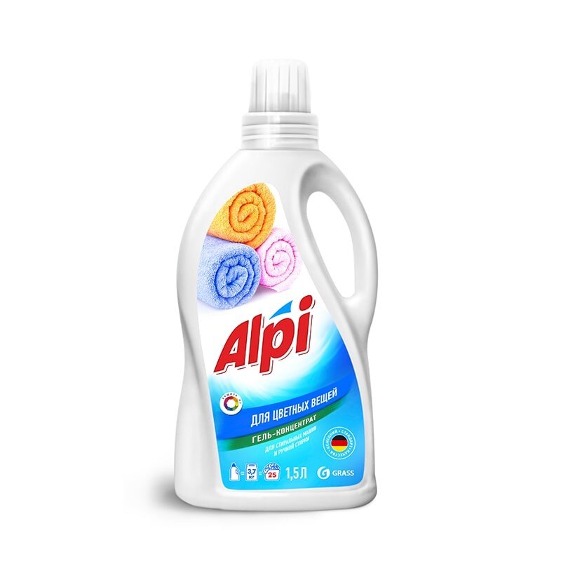 Detergent gel concentrat pentru rufe colorate ALPI 1.5L