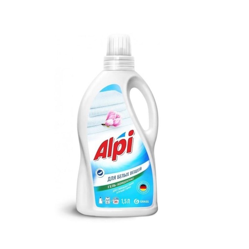 Detergent gel concentrat pentru rufe albe ALPI 1.5L