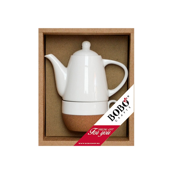 Ceainic Portelan Bobo Crafts, GR171602071, 450ml, 200ml