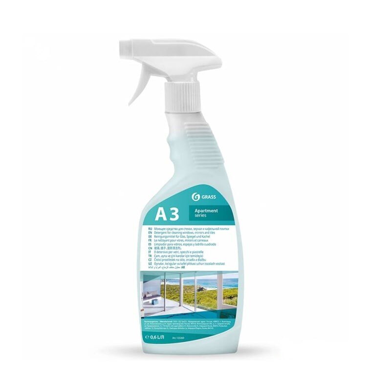 Solutie spalare geamuri si oglinzi A3 Grass 600ml