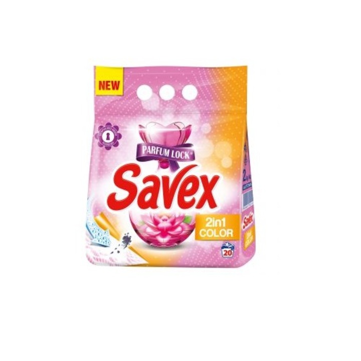 Savex detergent automat 2 in 1 Color 20 spalari 2kg