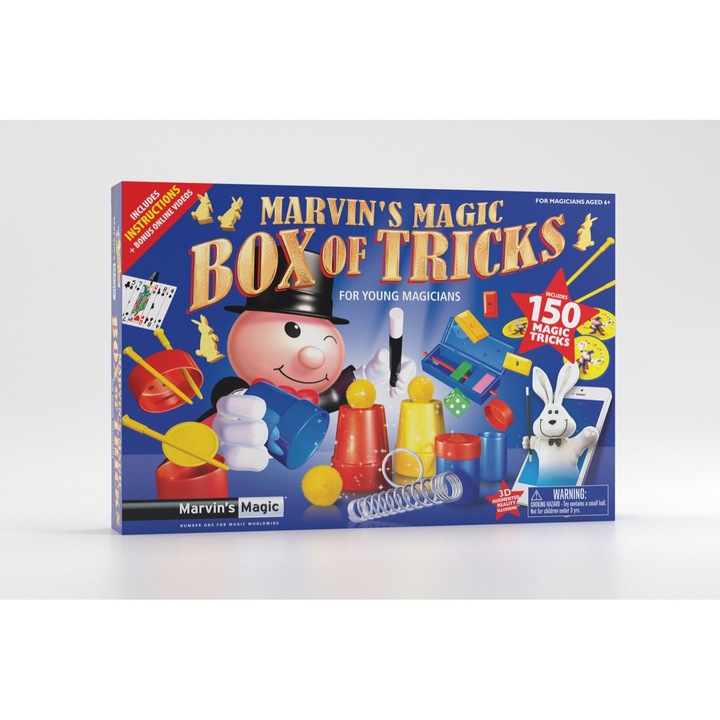 Joc educativ - Cutia magica cu 150 de trucuri - Marvin's Magic