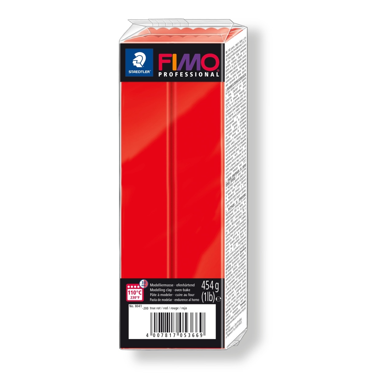 Lut polimeric Fimo Professional pentru modelaj True Red 454g STH-8041-200