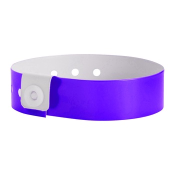 Set 100 buc. bratari de identificare (de intrare / acces evenimente) din vinil 3/4'' culoare mov neon Set 100 buc. bratari de identificare (de intrare / acces evenimente) din vinil 3/4'' culoare mov neon