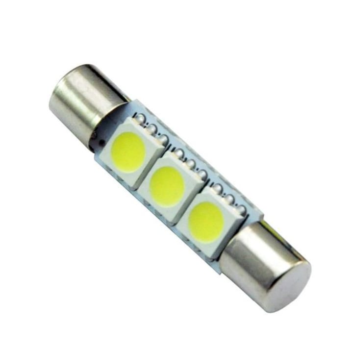 TY-T6, T6.3 cső alakú LED izzó, 31 mm, 24V-32V, 1,2W, CANBUS, 60lm