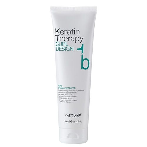Crema de protectie Alfaparf Alfaparf Keratin Therapy Curl Design Move Creamy Protector 1b, 300 ml