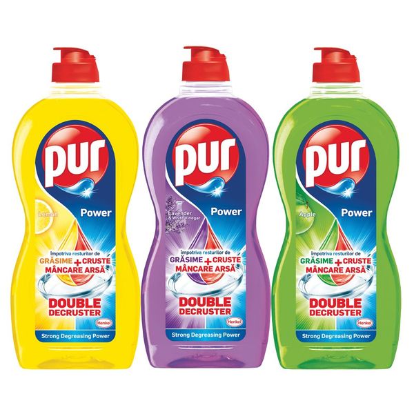 Set Detergent vase Pur 750ml: Lemon+ Lavender+ Aplle , 3x750ml