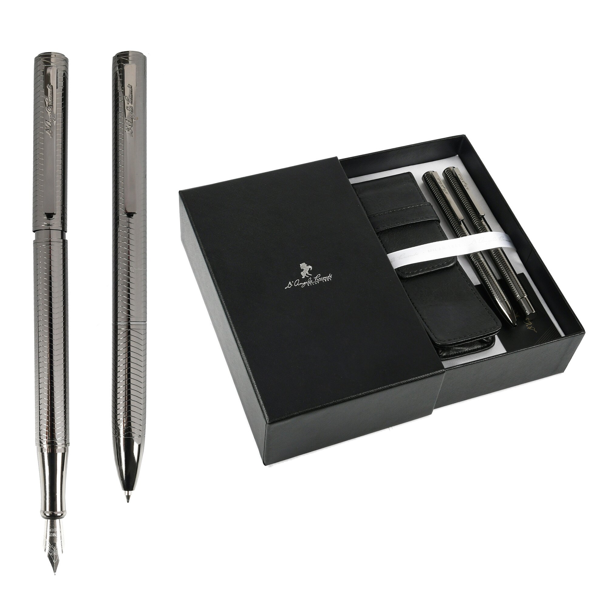 Set stilou+pix cu etui premium Mozzafiato - D'Angelo Perconti - Milan 1861